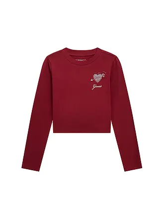 GUESS | Mädchen Langarmshirt | dunkelrot